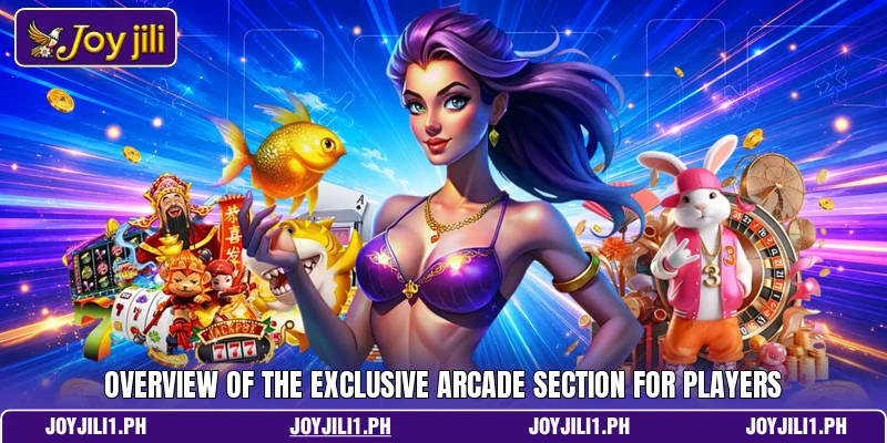 Overview of the exclusive arcade section for players Overview of the exclusive arcade section for players