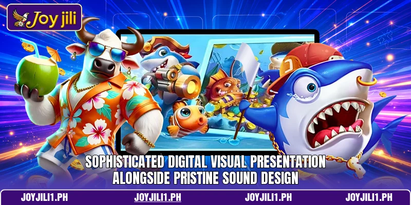 Sophisticated digital visual presentation alongside pristine sound design Sophisticated digital visual presentation alongside pristine sound design