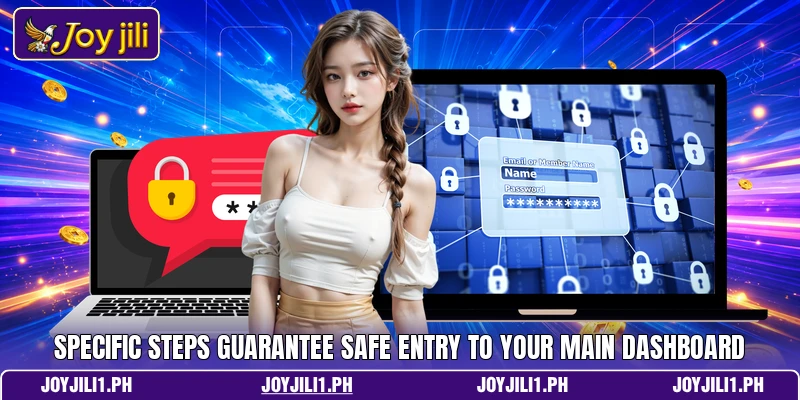 Specific steps guarantee safe entry to your main dashboard Specific steps guarantee safe entry to your main dashboard